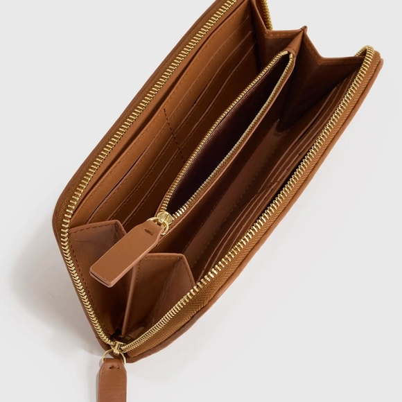 Quince Brown Woven Wallet - Picture 7 of 10